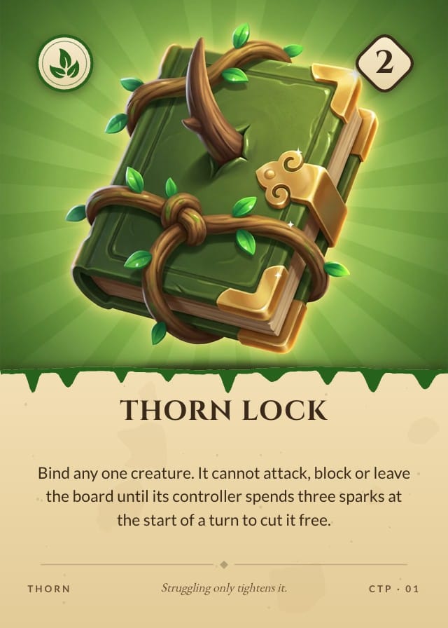 Cantrip Spell Card Game Template design 4