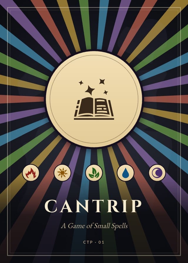 Cantrip Spell Card Game Template design 6