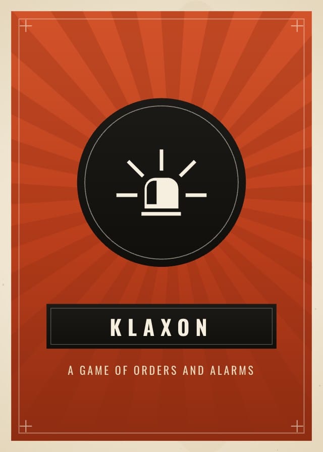 Klaxon Action Card Game Template design 5