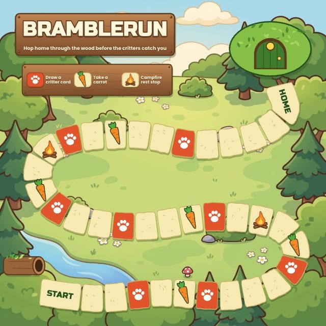 Bramblerun Editable Board Game Template preview