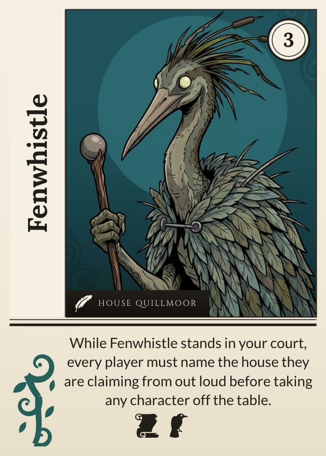 Banneret Party Card Game Template design 1