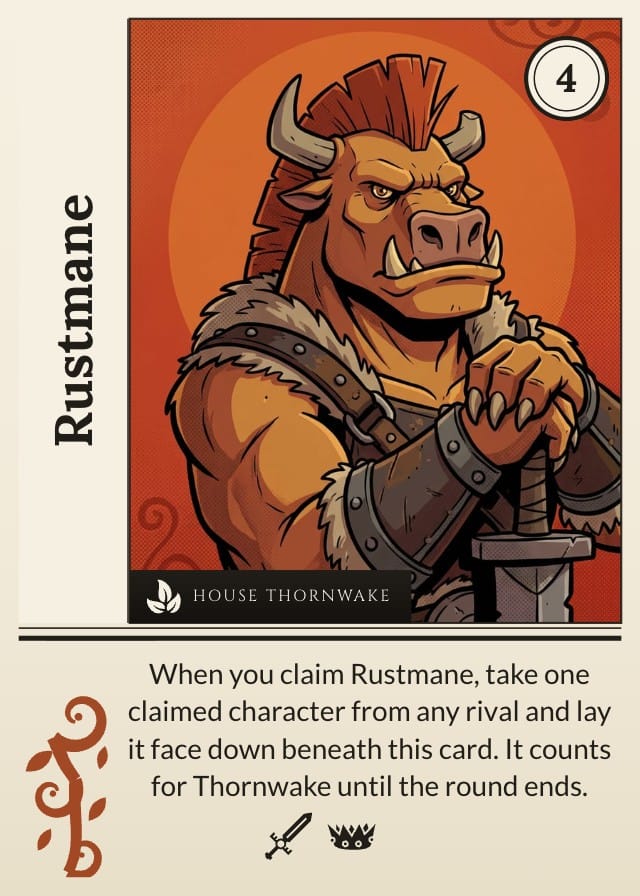 Banneret Party Card Game Template design 2