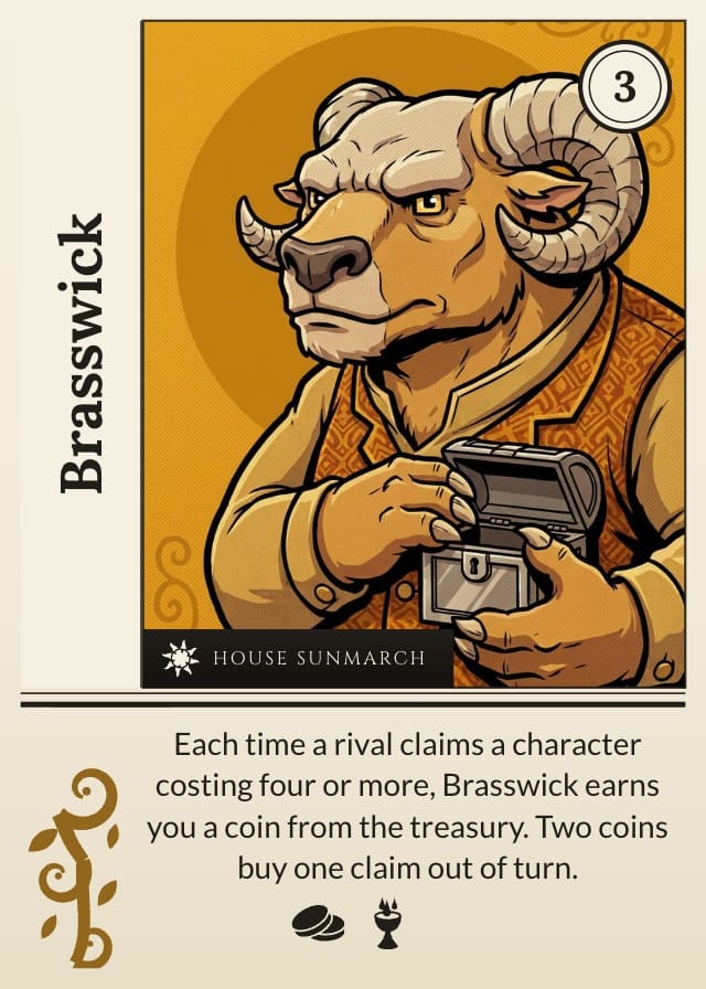 Banneret Party Card Game Template design 4