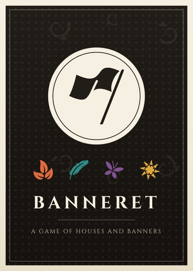 Banneret Party Card Game Template design 5