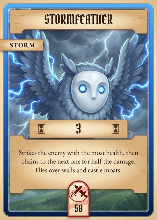 Rumpus Monster Card Game Template design 1