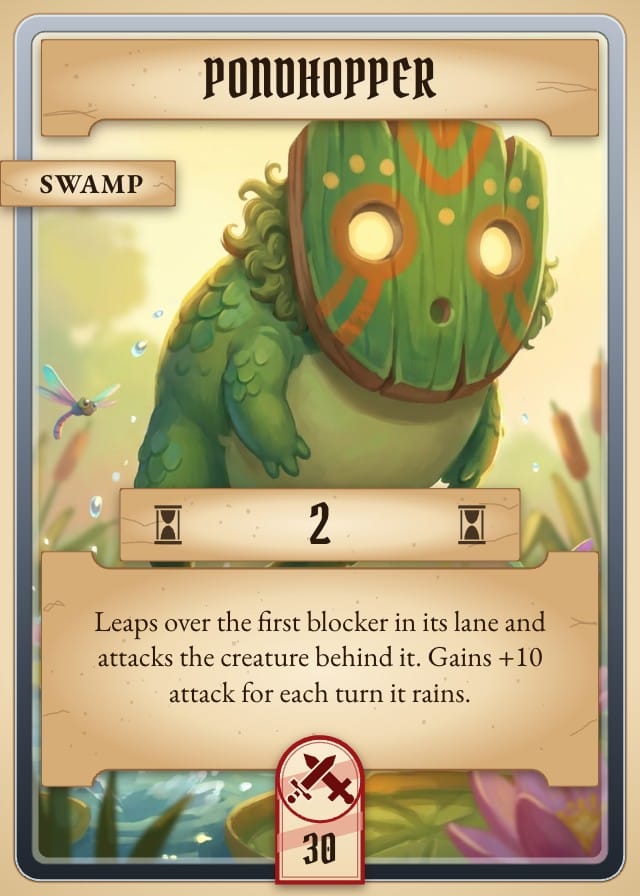 Rumpus Monster Card Game Template design 4