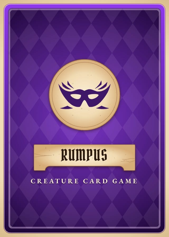 Rumpus Monster Card Game Template design 5