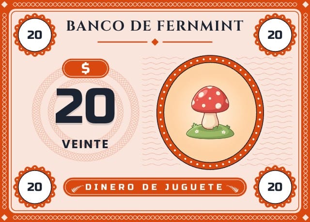 Billetes para imprimir: Fernmint