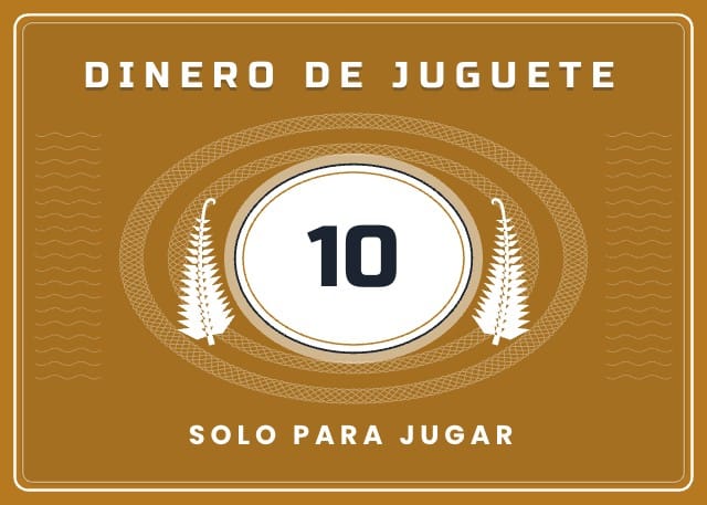 Billetes para imprimir: Fernmint, diseño 11