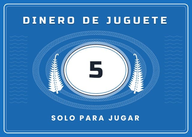 Billetes para imprimir: Fernmint, diseño 10