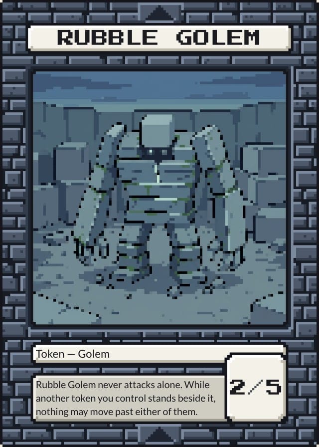 Stonewake Retro Card Game Template design 1